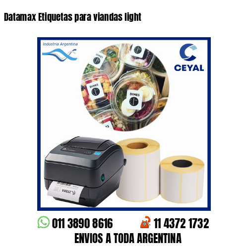 Datamax Etiquetas para viandas light