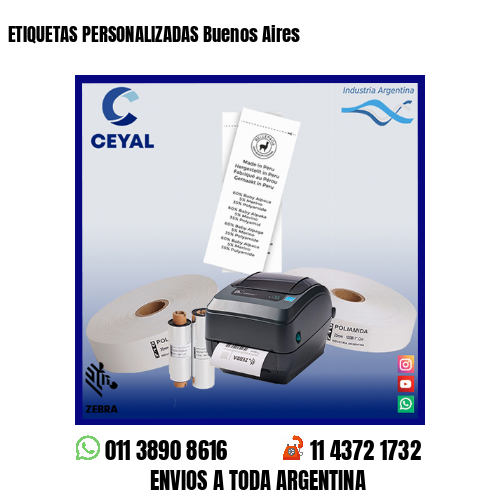 ETIQUETAS PERSONALIZADAS Buenos Aires