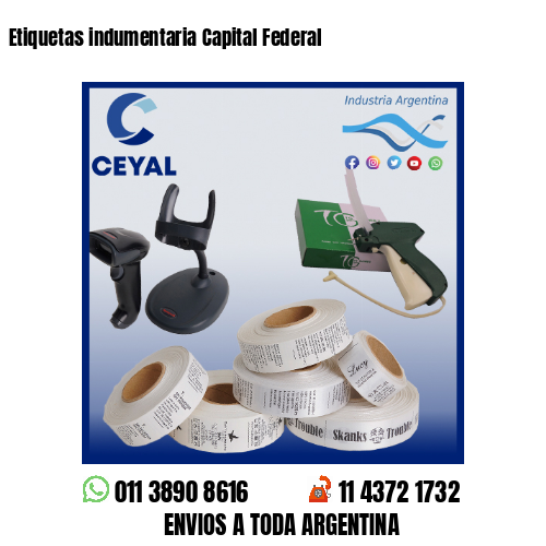 Etiquetas indumentaria Capital Federal