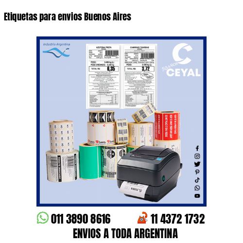 Etiquetas para envios Buenos Aires