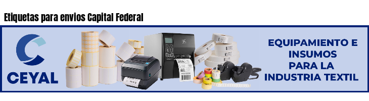 Etiquetas para envios Capital Federal 