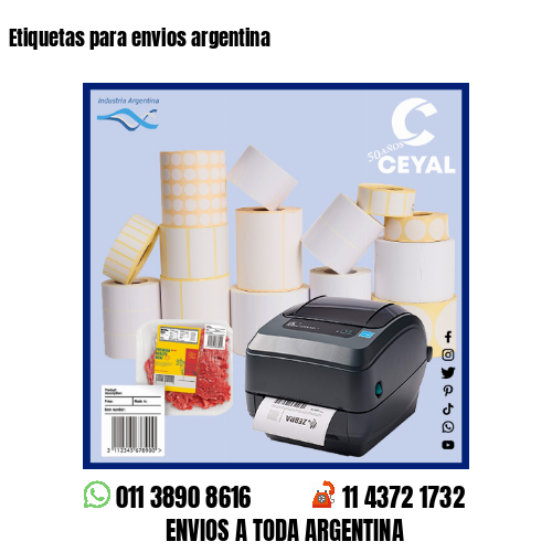 Etiquetas para envios argentina