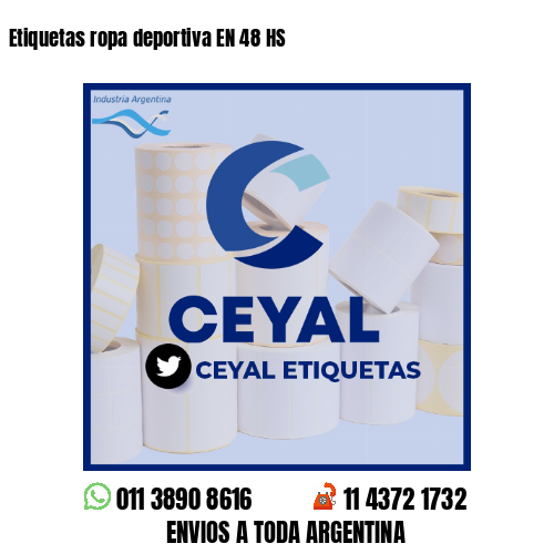 Etiquetas ropa deportiva EN 48 HS