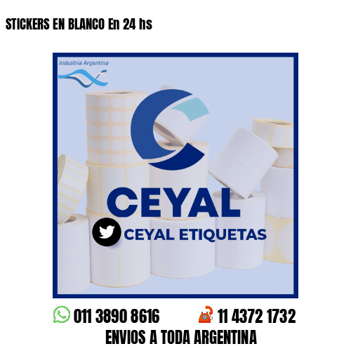 STICKERS EN BLANCO En 24 hs