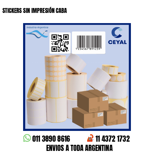 STICKERS SIN IMPRESIÓN CABA
