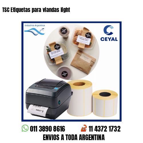 TSC Etiquetas para viandas light