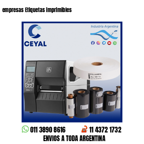 empresas Etiquetas imprimibles