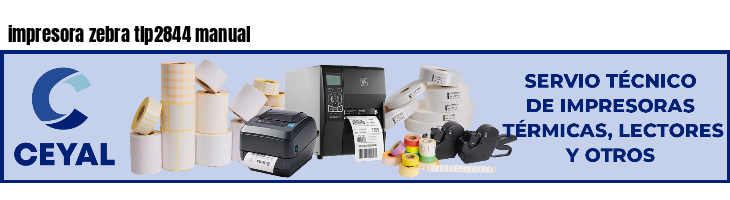 impresora zebra tlp2844 manual