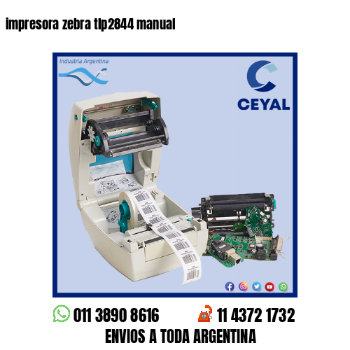 impresora zebra tlp2844 manual
