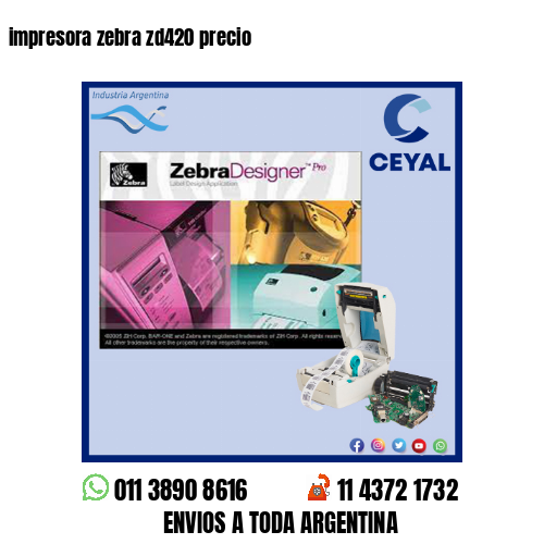 impresora zebra zd420 precio
