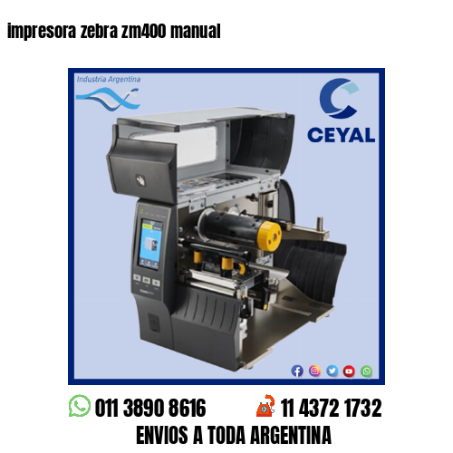 impresora zebra zm400 manual