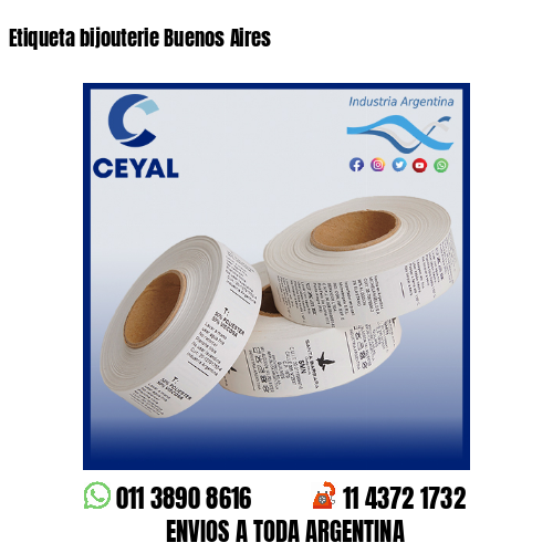 Etiqueta bijouterie Buenos Aires