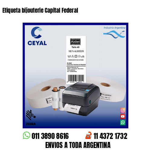 Etiqueta bijouterie Capital Federal