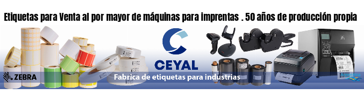 Etiquetas para Venta al por mayor de máquinas para imprentas . 50 años de producción propia