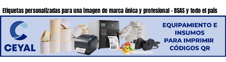 Etiquetas personalizadas para una imagen de marca única y profesional - BSAS y todo el país