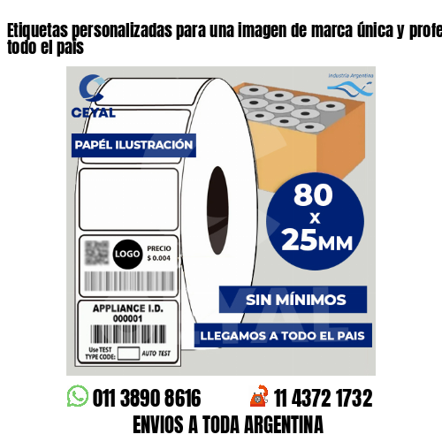 Etiquetas personalizadas para una imagen de marca única y profesional – BSAS y todo el país