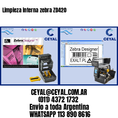 Limpieza interna zebra ZD420