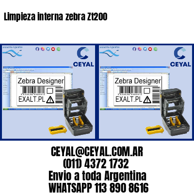 Limpieza interna zebra Zt200