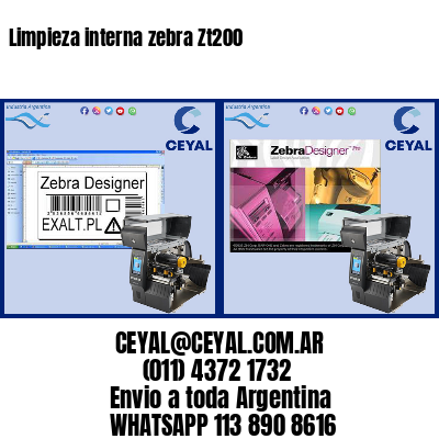 Limpieza interna zebra Zt200
