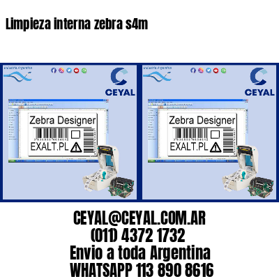 Limpieza interna zebra s4m