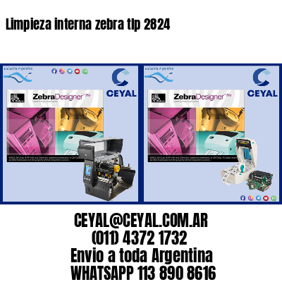 Limpieza interna zebra tlp 2824