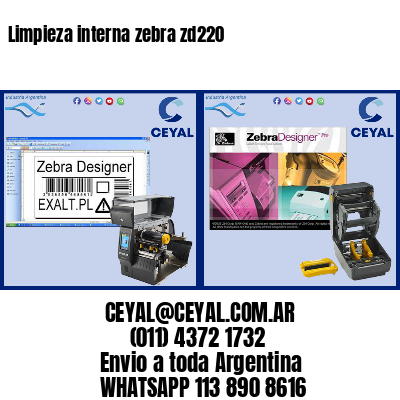 Limpieza interna zebra zd220