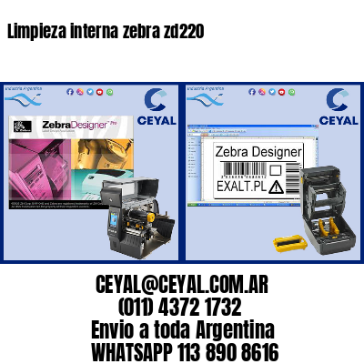 Limpieza interna zebra zd220