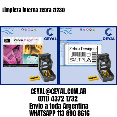 Limpieza interna zebra zt230