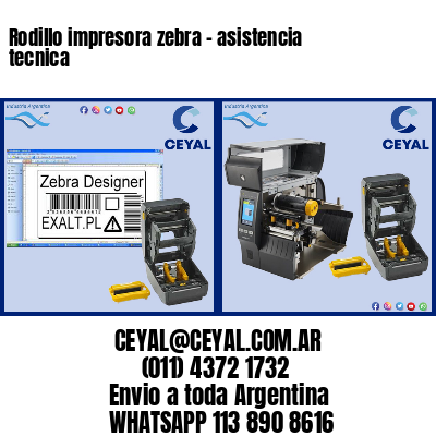 Rodillo impresora zebra – asistencia tecnica