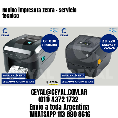 Rodillo impresora zebra - servicio tecnico