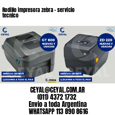 Rodillo impresora zebra - servicio tecnico