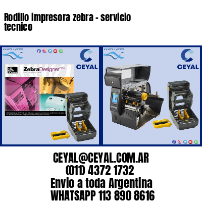 Rodillo impresora zebra – servicio tecnico