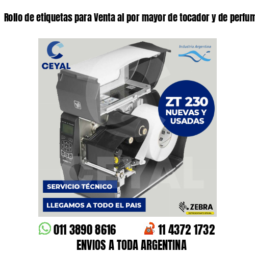 Rollo de etiquetas para Venta al por mayor de tocador y de perfumería