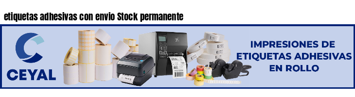 etiquetas adhesivas con envio Stock permanente