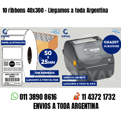 10 ribbons 40x300 - Llegamos a toda Argentina