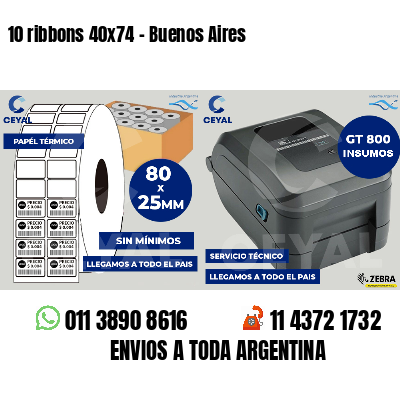 10 ribbons 40x74 - Buenos Aires