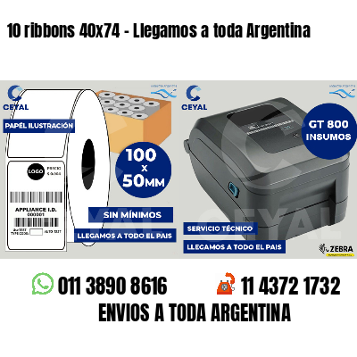 10 ribbons 40x74 - Llegamos a toda Argentina