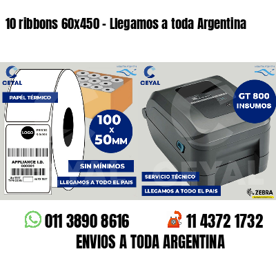 10 ribbons 60x450 - Llegamos a toda Argentina