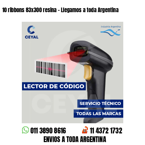 10 ribbons 83x300 resina - Llegamos a toda Argentina