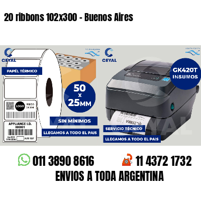 20 ribbons 102x300 - Buenos Aires