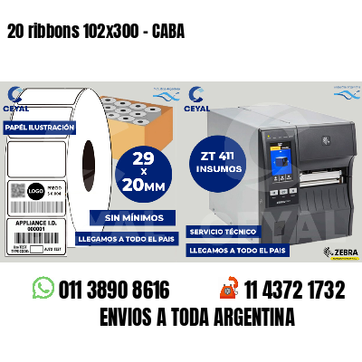 20 ribbons 102x300 - CABA