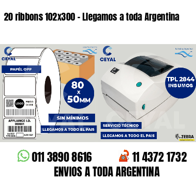 20 ribbons 102x300 - Llegamos a toda Argentina