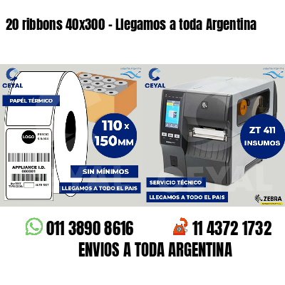 20 ribbons 40x300 - Llegamos a toda Argentina