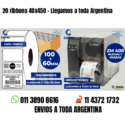 20 ribbons 40x450 - Llegamos a toda Argentina