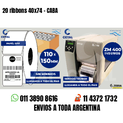 20 ribbons 40x74 - CABA