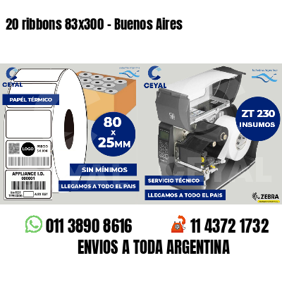 20 ribbons 83x300 - Buenos Aires