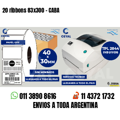 20 ribbons 83x300 - CABA