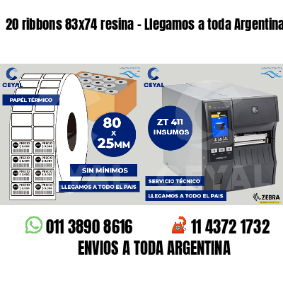 20 ribbons 83x74 resina - Llegamos a toda Argentina