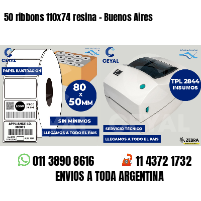 50 ribbons 110x74 resina - Buenos Aires