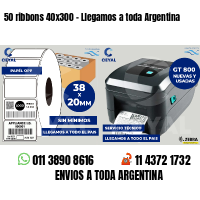 50 ribbons 40x300 - Llegamos a toda Argentina